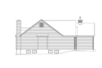 Ranch House Plan Left Elevation - Mooreland Traditional Home 001D-0013 | House Plans and More