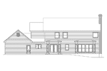 Luxury House Plan Rear Elevation - Ridgemont Colonial Luxury Home 001D-0038 - Shop House Plans and More