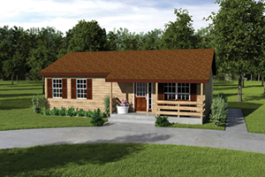 Ranch Home With Wood Trim 