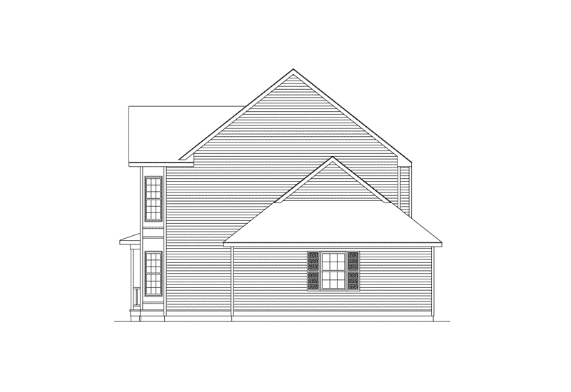 Country House Plan Right Elevation - Charleston Country Farmhouse 001D-0064 | House Plans and More
