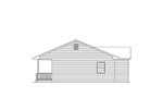 Ranch House Plan Right Elevation - Delta Queen I Ranch Home 001D-0067 | House Plans and More