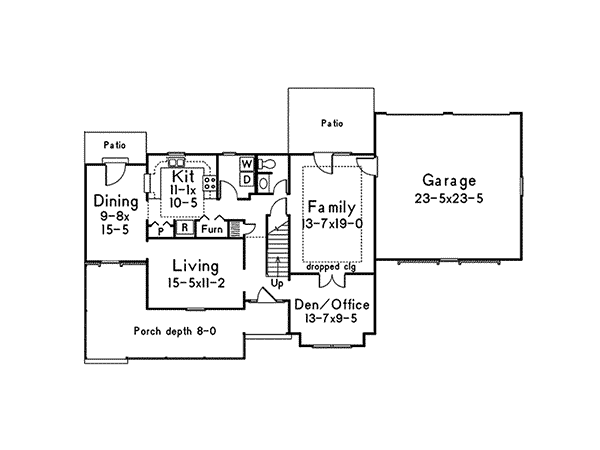 Williamsburg Southern Home Plan 001D0078 House Plans