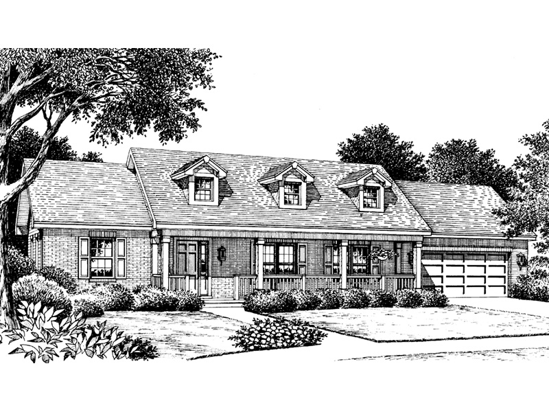 Country House Plan Front Image of House - Ryland Ranch Home 005D-0001 | House Plans and More