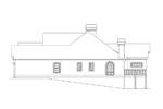 Ranch House Plan Right Elevation - Clayton Atrium Ranch Home 007D-0002 - Search House Plans and More