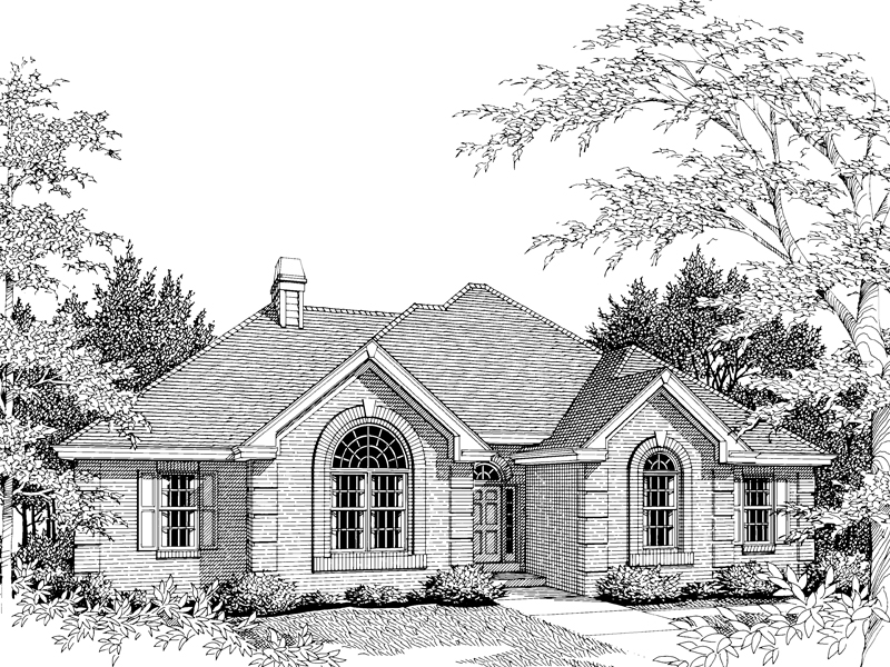 Westham Traditional Ranch Home Plan 007D-0017 - Shop House Plans and More