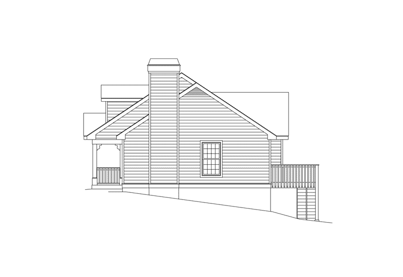 Country House Plan Right Elevation - Briarwood Country Cottage Home 007D-0030 | House Plans and More