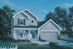 Traditional House Plan Front Image - Woodfield  Country Home 007D-0038 - Shop House Plans and More