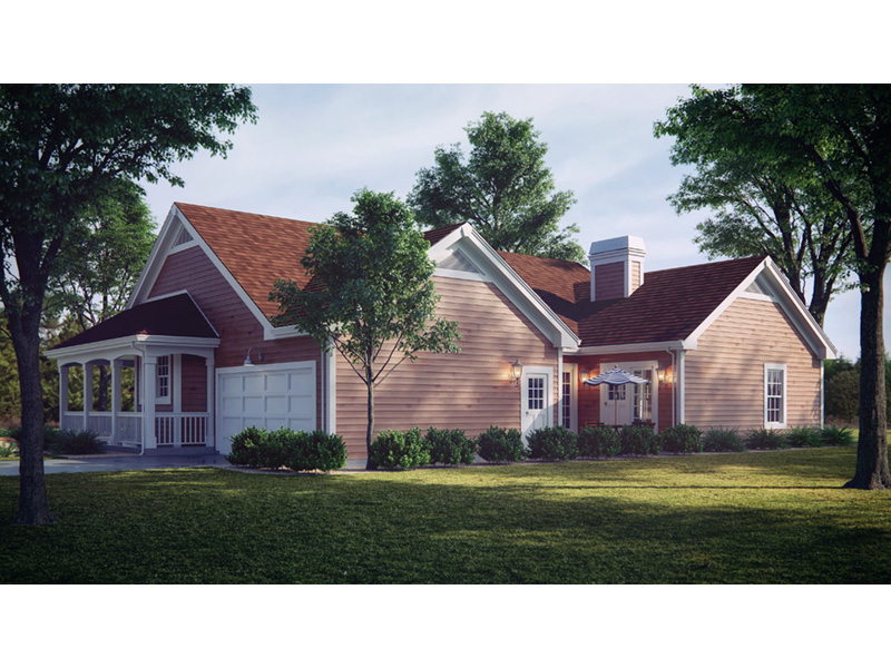 Farmhouse Plan Rear Photo 01 - Summerset Country Home 007D-0055 | House Plans and More
