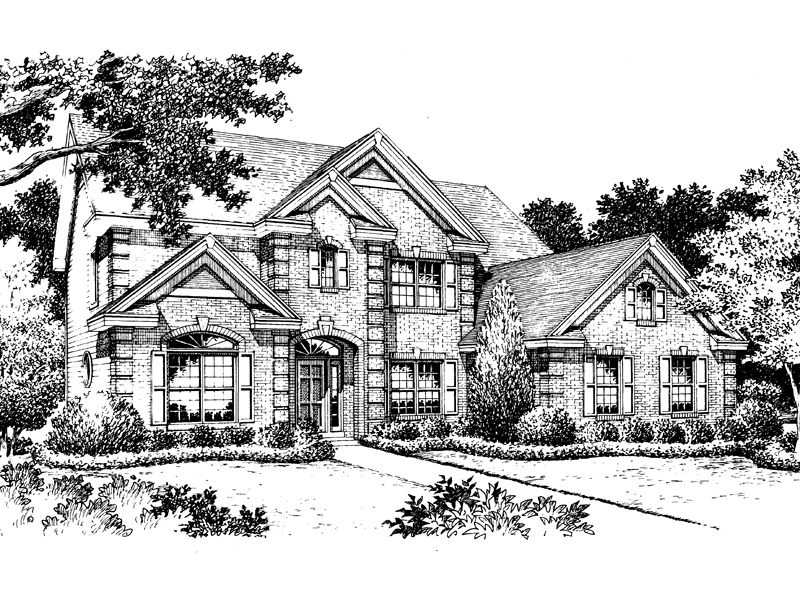European House Plan Front Image of House - Chadington Luxury Home 007D-0059 - Search House Plans and More