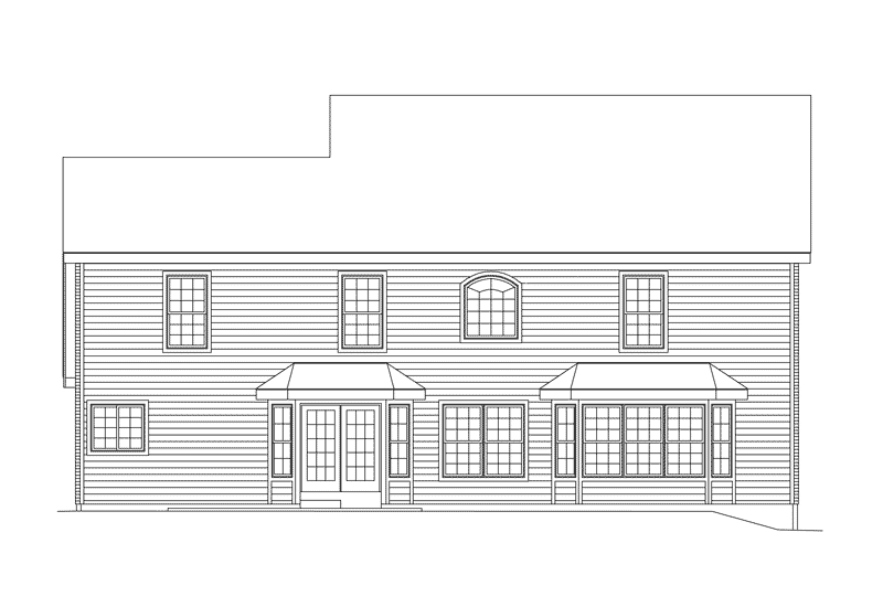 European House Plan Rear Elevation - Chadington Luxury Home 007D-0059 - Search House Plans and More