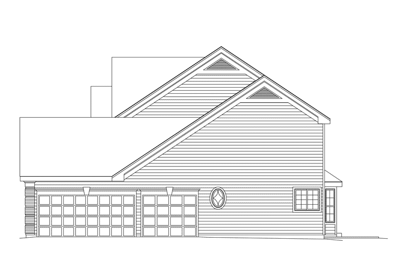 European House Plan Right Elevation - Chadington Luxury Home 007D-0059 - Search House Plans and More