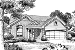 Traditional House Plan Front Image of House - Ashmont Woods Ranch Home 007D-0060 | House Plans and More