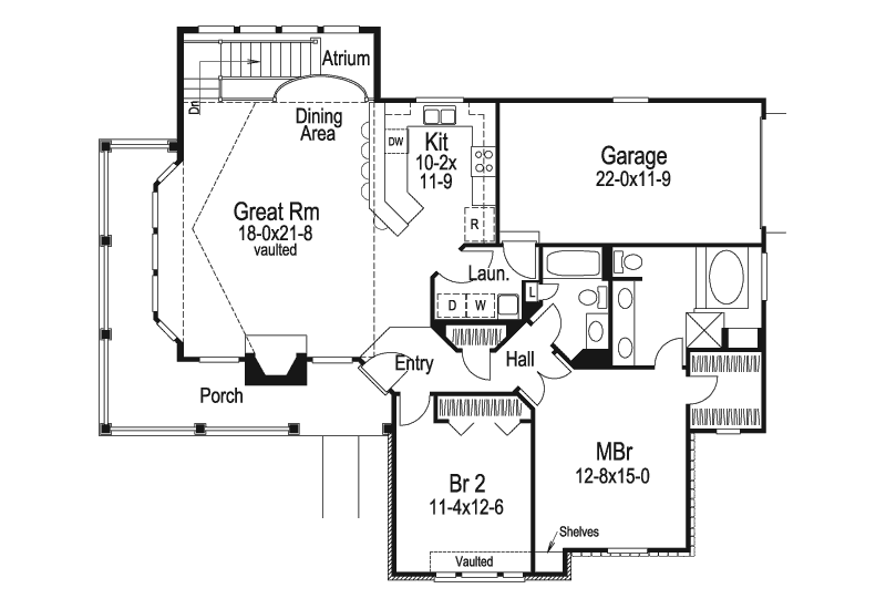 Summerview Atrium  Cottage Home  Plan  007D 0068 House  