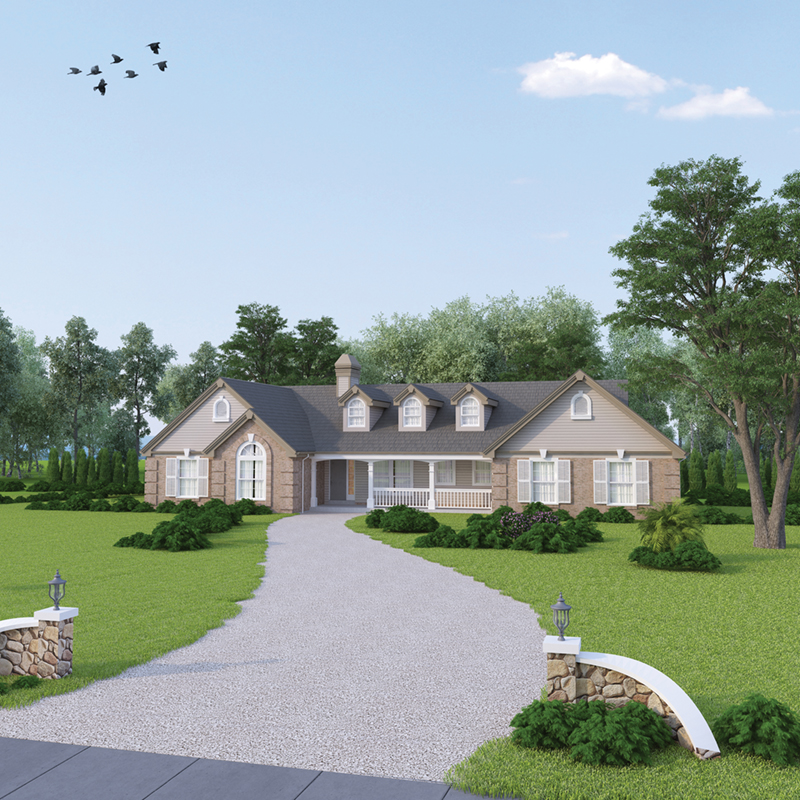 Ashbriar Atrium Ranch House Plans House Plans with Atrium in Center