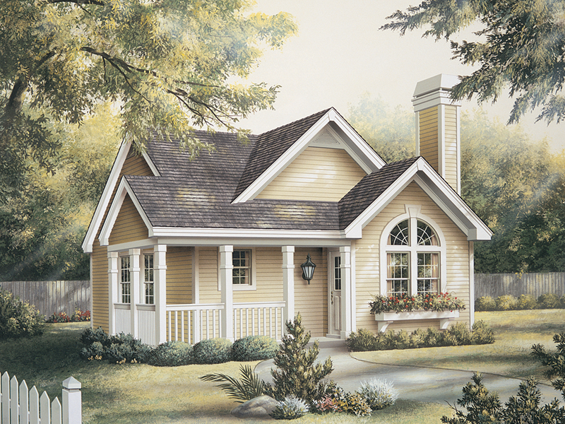 Ranch House Plan Front Photo 01 - Springdale Country Cabin Home 007D-0105 | House Plans and More