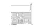Traditional House Plan Rear Elevation - Glencoe Greek Revival Home 007D-0114 - Search House Plans and More