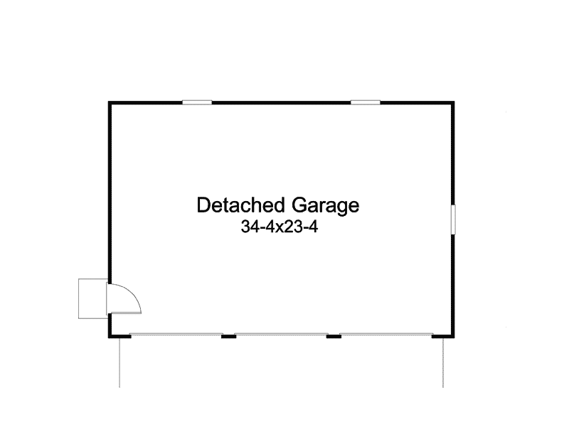 Ranch House Plan Garage Floor Plan - Shadyview Country Ranch Home 007D-0124 - Shop House Plans and More