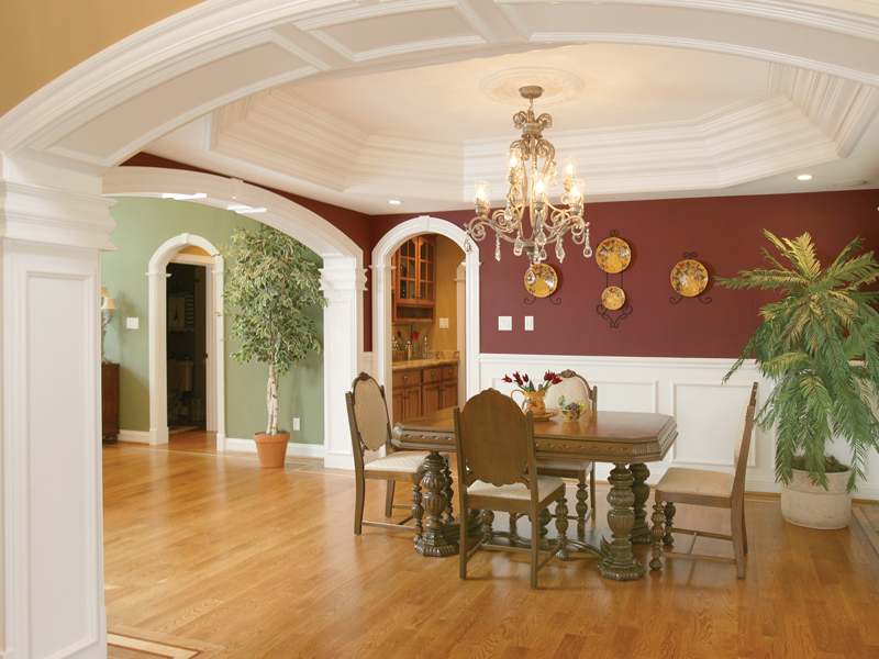 Traditional House Plan Dining Room Photo 02 - Monaco Bay Traditional Home 007D-0132 - Shop House Plans and More