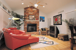 Traditional House Plan Fireplace Photo 01 - Monaco Bay Traditional Home 007D-0132 - Shop House Plans and More