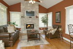 Traditional House Plan Fireplace Photo 02 - Monaco Bay Traditional Home 007D-0132 - Shop House Plans and More