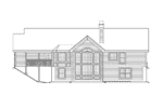 Traditional House Plan Rear Elevation -  Foxridge Country Ranch House Plans | Country Ranch Home Plans