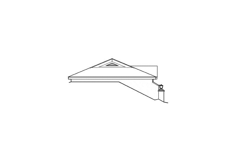 Vacation House Plan Left Elevation - Woodhaven Vacation Home 007D-0156 - Shop House Plans and More