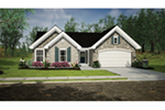 French Country Style Home For A Narrow Lot