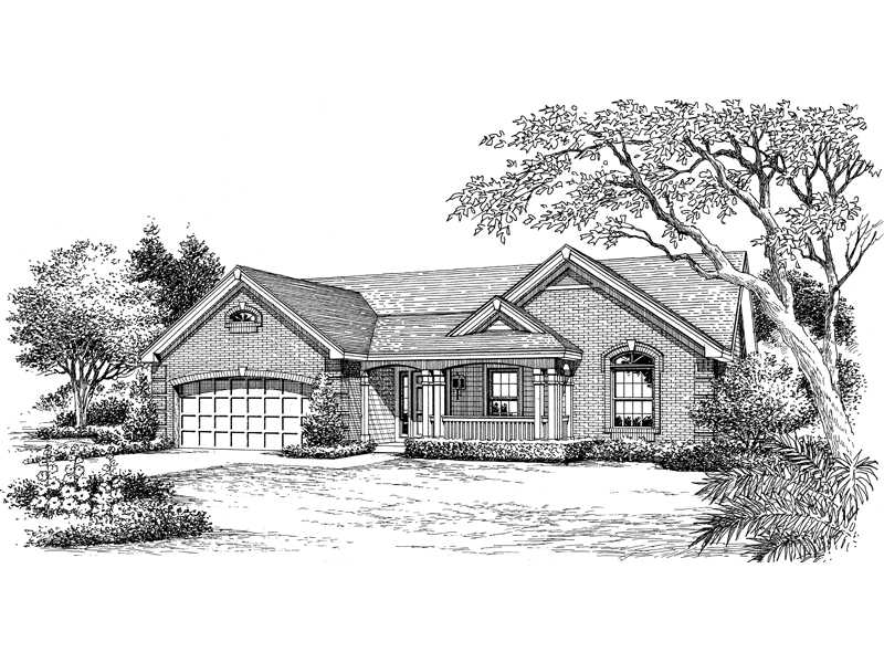 Ashmont Park Ranch Home Plan 007D 0163 Search House Plans And More