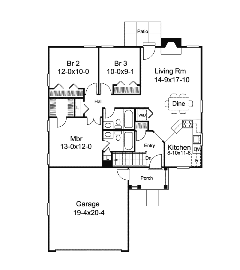 Greenbay Ranch Home Plan 007D-0181 - Search House Plans and More