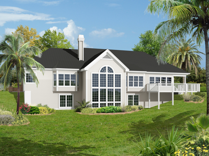 Ranch House Plan Color Image of House - Carmel Place Atrium Ranch Home 007D-0187 - Search House Plans and More