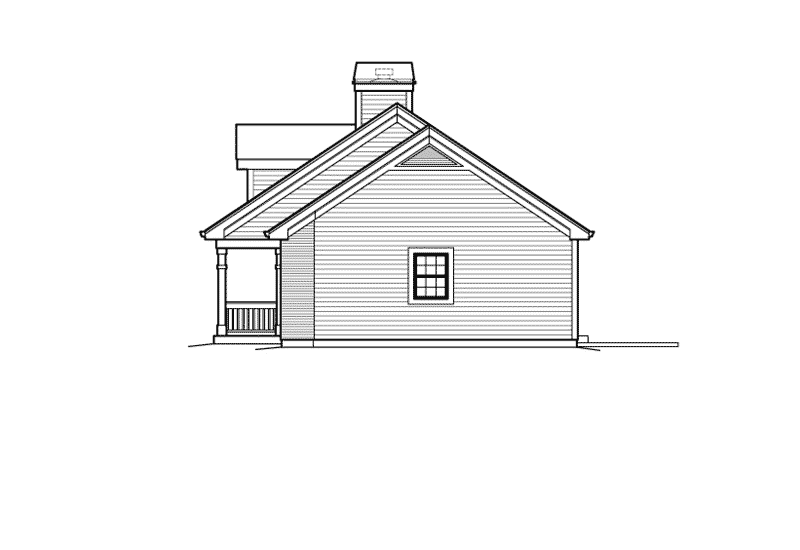 Country House Plan Right Elevation - Carter Creek Country Ranch Home 007D-0192 - Search House Plans and More