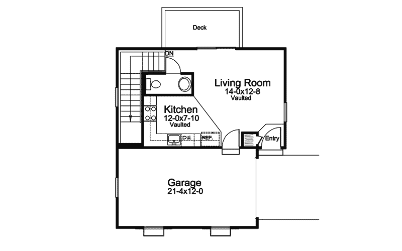 Shadyhill Cottage Ranch Home Plan 007D-0193 - Shop House Plans and More