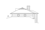 Ranch House Plan Right Elevation - Greensaver Atrium Berm Home 007D-0206 | House Plans and More