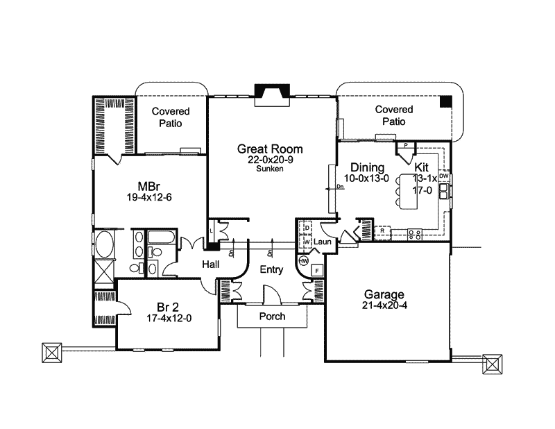 Tampa Springs Sunbelt Home Plan 007D-0219 - Shop House Plans and More