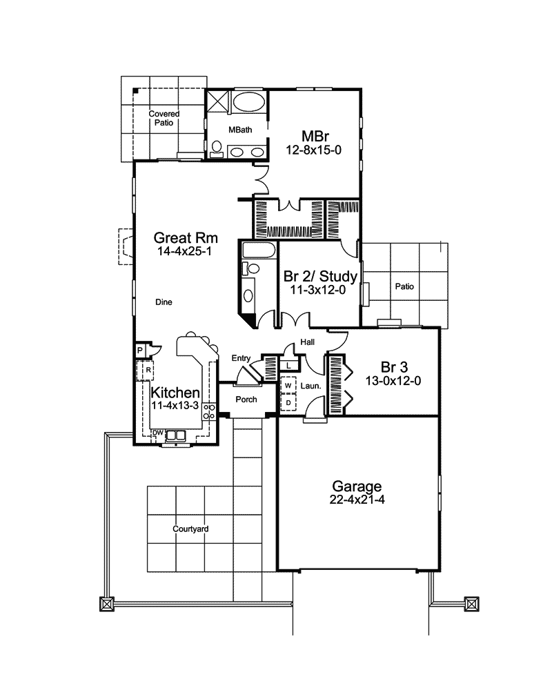 San Saguaro Florida Style Home Plan 007D-0222 - Shop House Plans and More