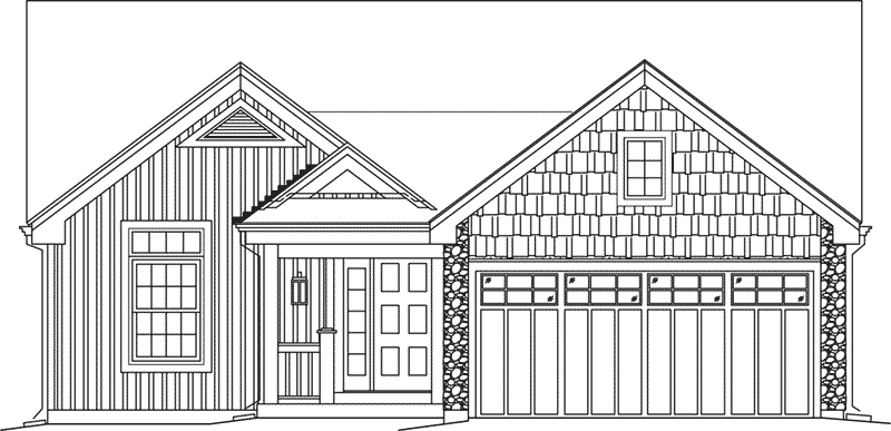 Arts & Crafts House Plan Front Elevation - Conner Hill 007D-5060 | House Plans and More