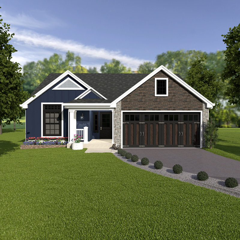 Modern Farmhouse Plan Front of Home - Conner Hill 007D-5060 | House Plans and More