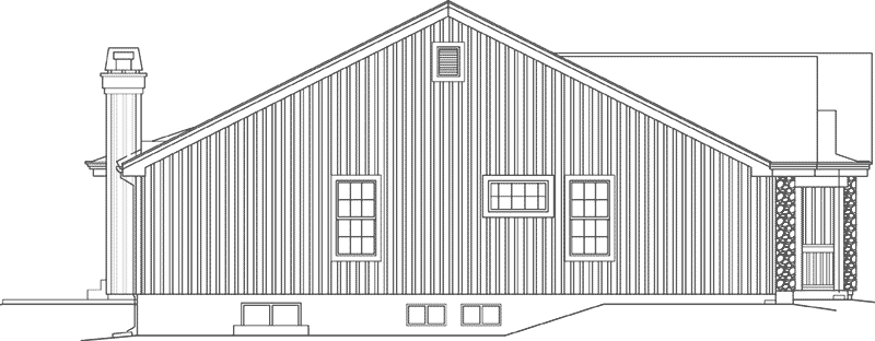 Modern Farmhouse Plan Left Elevation - Conner Hill 007D-5060 - Search House Plans and More