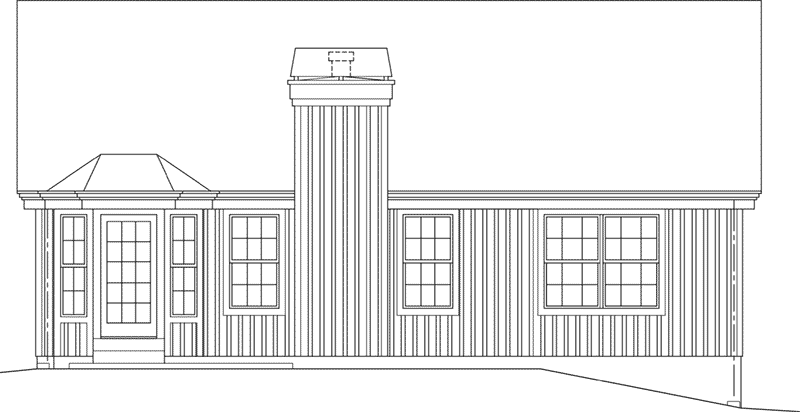 Modern Farmhouse Plan Rear Elevation - Conner Hill 007D-5060 - Search House Plans and More