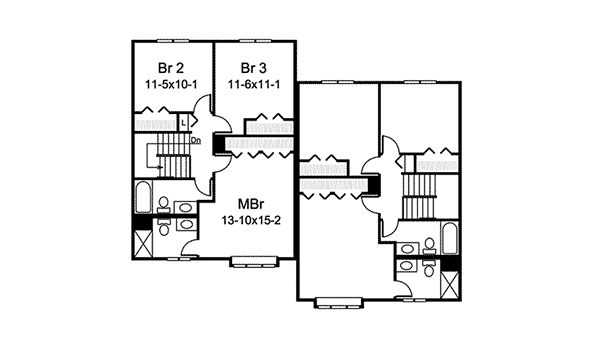 Rochester TwoStory Duplex Plan 008D0031 House Plans