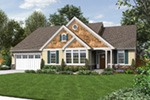 Ranch House Plan Front Image - Springfall Craftsman Ranch Home 011D-0013 - Shop House Plans and More