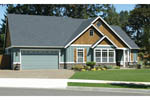 Ranch House Plan Front Photo 05 - Springfall Craftsman Ranch Home 011D-0013 - Shop House Plans and More