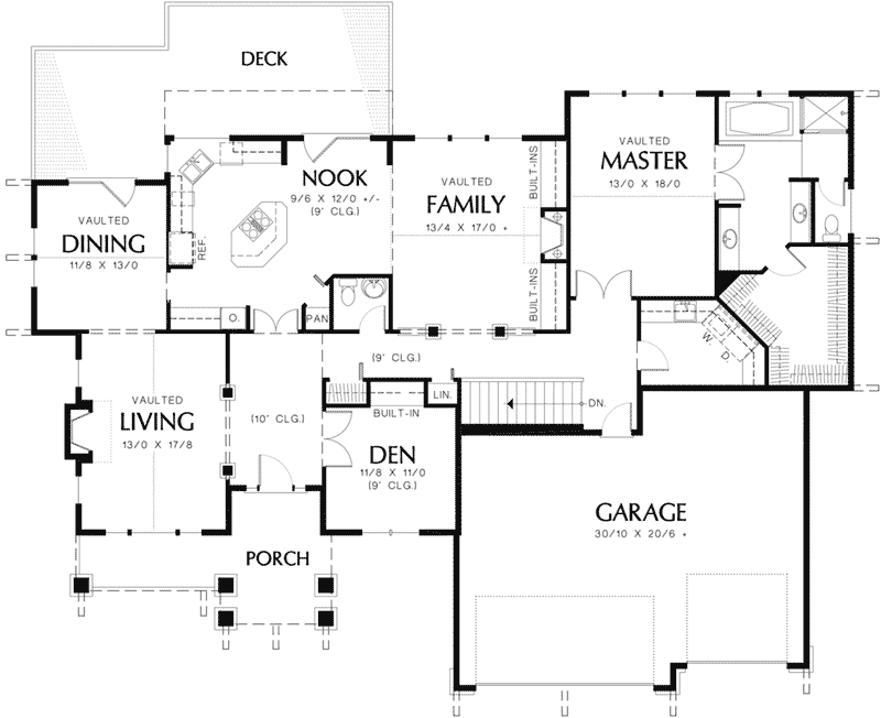 SutterHill Craftsman Home Plan 011D-0014 - Shop House Plans and More