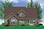 European House Plan Color Image of House - Harrisburg Lake Craftsman Home 011D-0043 - Search House Plans and More