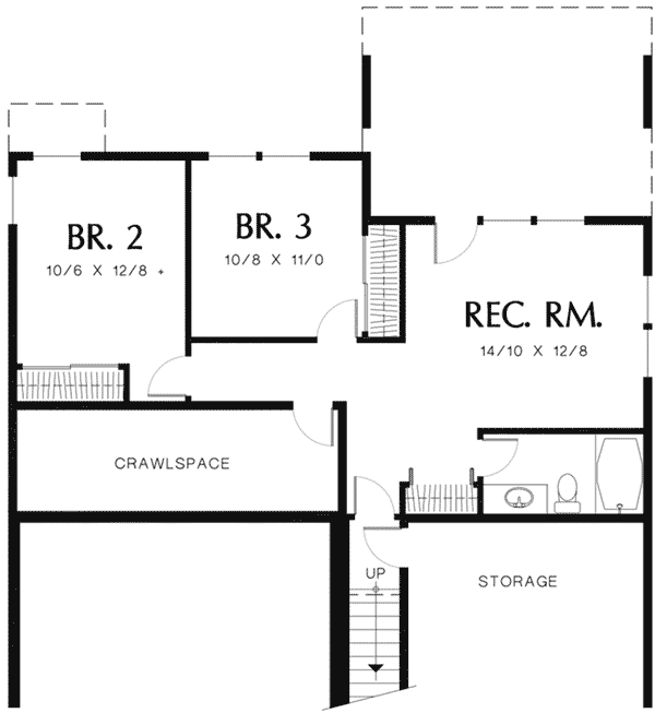 Home Plan Lower Level 011D-0069
