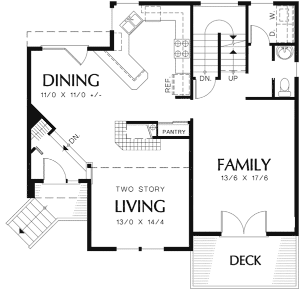 Home Plan First Floor 011D-0099