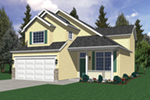 Vacation House Plan Front of House 011D-0104