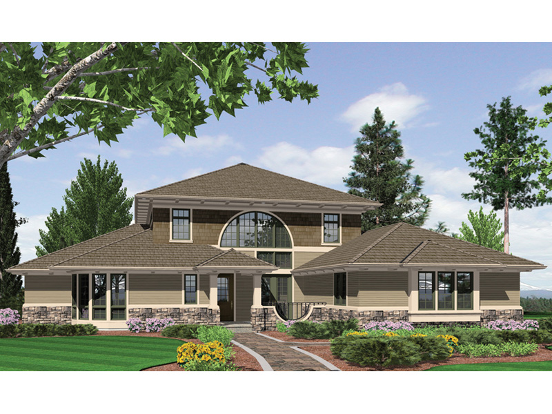 Luxury House Plan Front Image - Patton Bay Shingle Home 011D-0197 - Shop House Plans and More