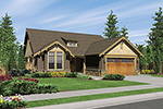 Rustic Home Plan Front Image - Longhurst Craftsman Ranch Home 011D-0222 | House Plans and More