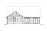 Ranch House Plan Rear Elevation - Longhurst Craftsman Home 011D-0222 - Shop House Plans and More